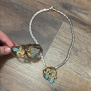Vintage Oleg Cassini Necklace and Bracelet Set